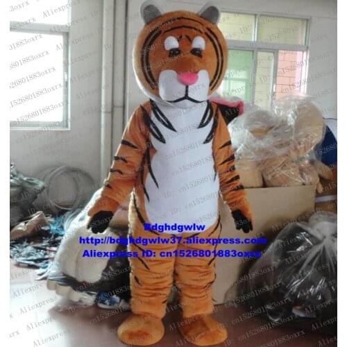 Brown Tiger Tigerkin Tigress Mascot Costume Adult Cartoon Character Outfit Suit Props For Performance Opening Ceremony zx2404