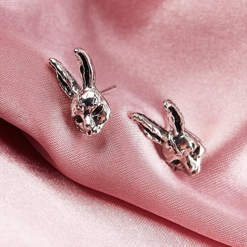 Cute Gothic Cross Rabbits Bunny Jewelry Ear Vintage Stud Earring Jewelry Gifts