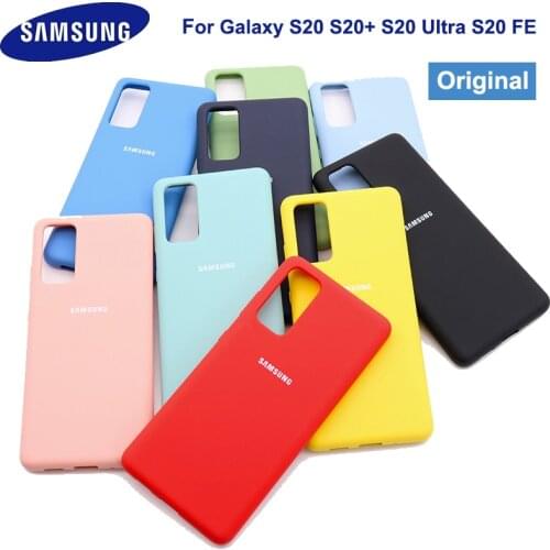 Soft case for Samsung galaxy S20 FE 5G Original Silicone Cover Silky Touch Protective Shell For S20 Fan Edition S20 Ultra S20