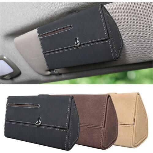 Portable Triangle Sunglasses Box Folding Waterproof Strong Magnet Eyewear Case Glasses Protective Organizer Solid Color