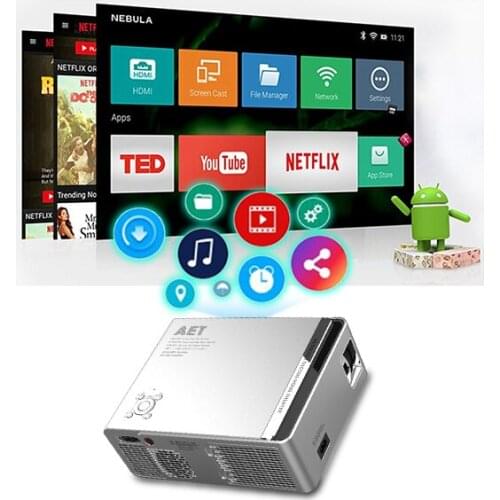 Retro Game& Action Game & Dance Game inside--Game Console included Android TV Projector