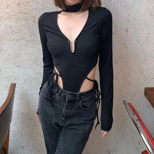 SEASONS Ribbed Skinny Stretchy Bodycon Bodysuits Women Solid Turtleneck Casual Slim Streetwear Female Fitness Outfits ASJU82532