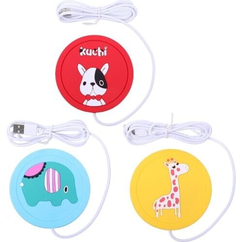 Silicone USB Cup Warmer Coaster Coffee Mug Heating Pad Electric Heating Coaster AXYC