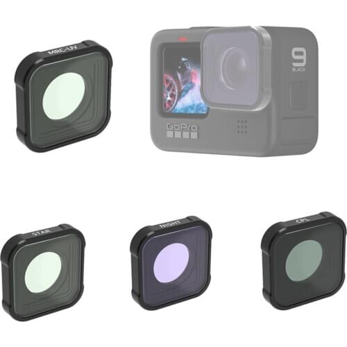 Night Star UV CPL Lens Replacement Cover Protective Lens Filter Protector for GoPro Hero 9 Black Sport Action Camera Hero9