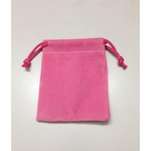 SPECIAL SALE(50pcs/lot)7*9cm pink velvet jewelry bag for gift accessories cosmetic necklace bangle bags\pouch free shipping