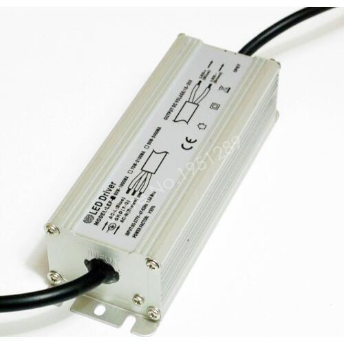CE Certified IP67 60W 1800mA Led Driver DC 18V - 35V Power Supply AC 110V 220V 277V for 10 series 6 parallel LED lights