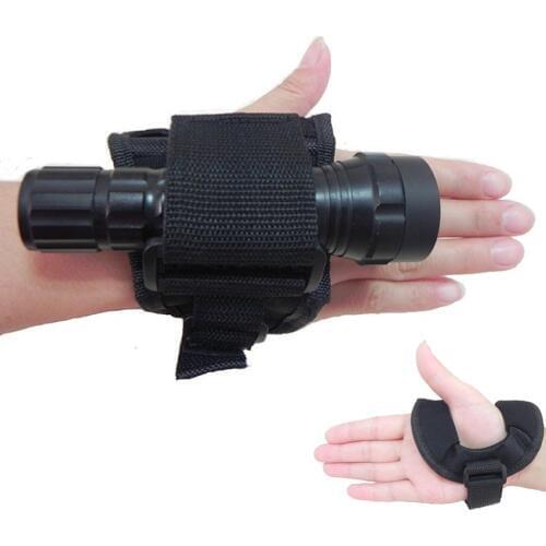 Scuba Diving Dive LED Torch Flashlight Holder Arm Mount Wrist Strap Holster Glove Hand Free for Outdoor Underwater / Huntiing
