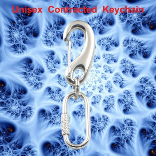 Solid 316L Stainless Steel Unisex Small Delicate and Contracted Car Keychain Keyring Bag Accessories Waist Pendant 3P002KC
