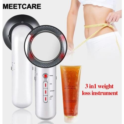 3in 1 Ultrasonic EMS Body Photon Massager Cavitation Slimming Machine Slim Cream Gel Anti Cellulite Set Fat Burner Home Use