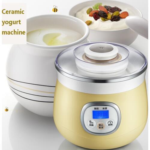 20%,20W Smart Multifunction Rice Wine Machine Yogurt Maker Ceramic Inner Pickle Machine Timing Function