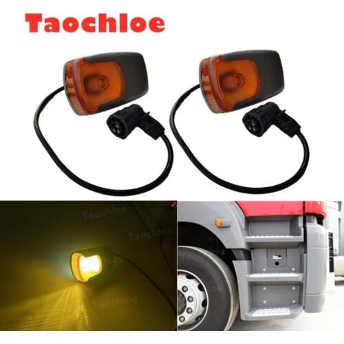 1pair led Wheel Brow Lights For Mercedes Benz Axor Truck Trailer Axor2 Side Marker Turn Signal lights OEM 9408200221 A9408200221
