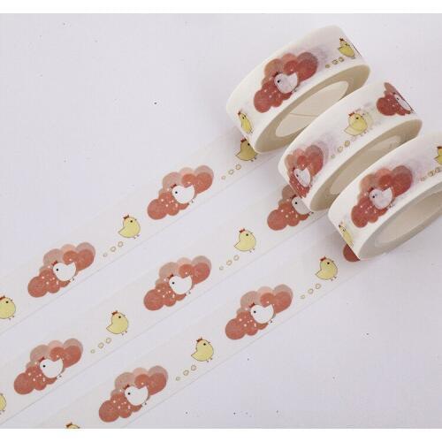 1pc Kawaii Little Chick Washi Tape DIY Scrapebooking Sticker Decorative Masking Tape Paper Material Escolar Photo Album