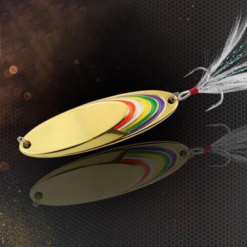 1 PCS Spoon Sequins Fishing Lure Metal With Hook Fishing Baits Long Shot Sinking Artificial Hard Baits Winter Fishing Tackle