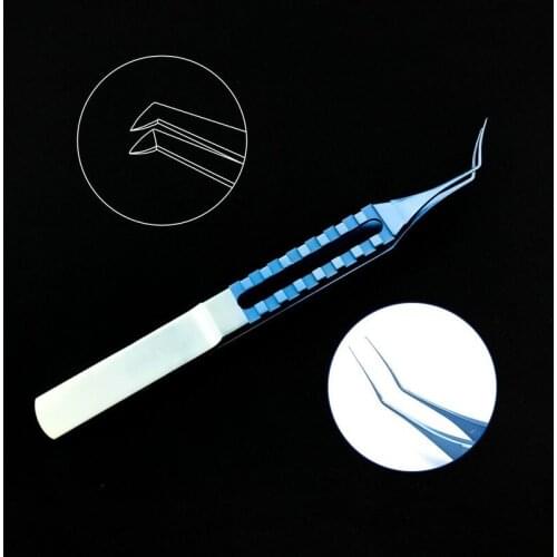 115mm Flat handle Ultrata Style Capsulorhexis Forcep Ophthalmic microsurgery instrument