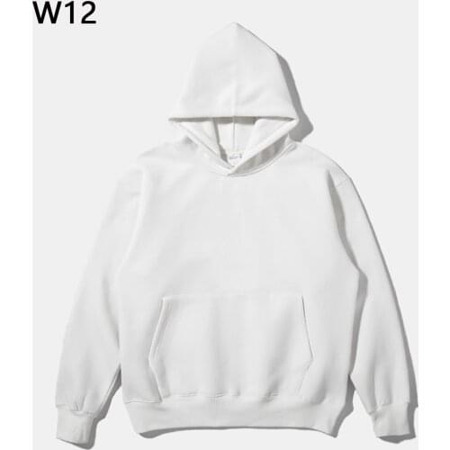 2021 Autumn Mens Thick Fleece Hoodies Hip Hop Pure Hoodies Thick Velvet Fabrics Winter Hoodies W12