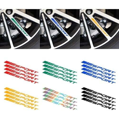 4pcs Car Rims Wheel Hub Stickers Vinyl Auto DIY Decals For Renault koleos duster megane 2 logan renault clio Car Accessories