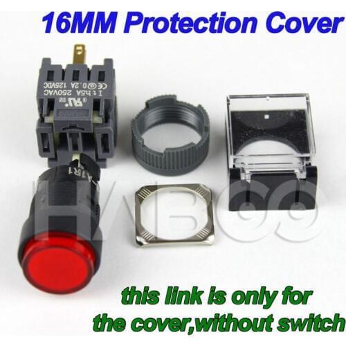 5pcs/lot dia.16mm push button switch protection cover keep type dust cover shipping free