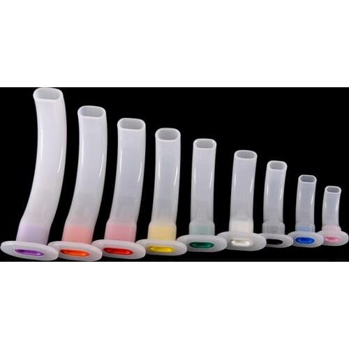 9pcs Disposable Oral Air Way White Color Coded Guedel Airway Tube For First Aid Airway Tube Gas Guide Tube For Patients