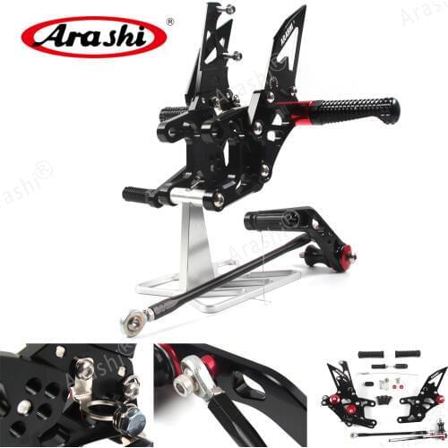 Arashi For HONDA CBR1000RR Non-ABS 2012-2017 CNC Rider Adjustable Footrest Foot Pegs Rear Foot Rest CBR 1000 RR 2013 Aluminum