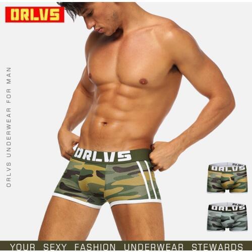 BS Brand Men Underwear Sexy Gay Boxers Quick Dry Solid Boxers Breathable Cotton Male Panties Cueca Tanga Men Sleepwear Boxers