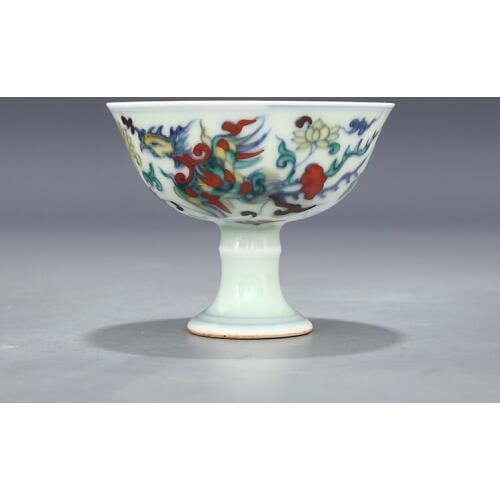 2 Antique MingDynasty porcelain bowl,Blue and white color double phoenix bowl,Hand-painted crafts,Collection&Adornment