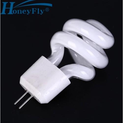 HoneyFly G4 Energy Saving Mirror Lamp AC220-240V 5W 6400k Half Spiral Fluorescent Light Bulb