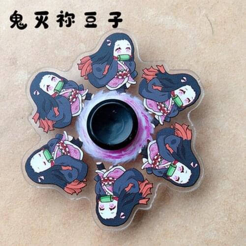Anime Demon Slayer Cartoon Running Fidget Relief Rodent Hand Spinner Kids Toy Fingertip Gyro Bearing Mute Giftscutegift