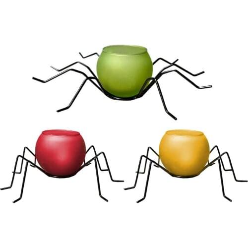 Innovative Halloween Spider Lights Easy To Operate Araneid Shaped Night Light Ornament Halloween Party Props Home Art Decoration