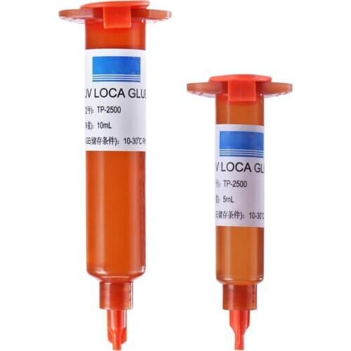 SmartPhone Repair Tools TP-2500 Loca UV Glue Liquid Optical Clear Adhesive UV Glue for Repair Cellphone Glass Lens 5ml (1-2time)