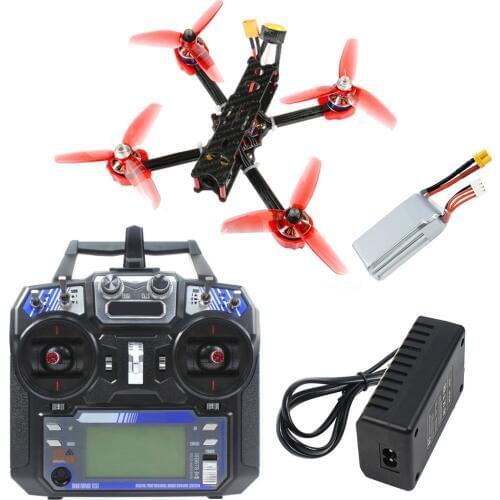 JMT F4 X1 175mm FPV Racing Drone 2-6S Quadcopter RTF w/ Supra-25-100-200MW VTX FS I6 Transmitter Fli14+ Receiver 750mAh Battery
