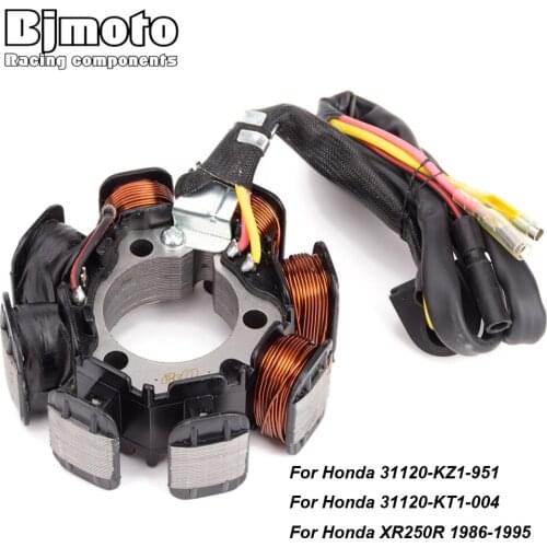 BJMOTO Motorcycle Magneto Generator Alternator Engine Stator Charging Coil For Honda XR250R 1986-1995 31120-KT1-004 31120-KZ1-95