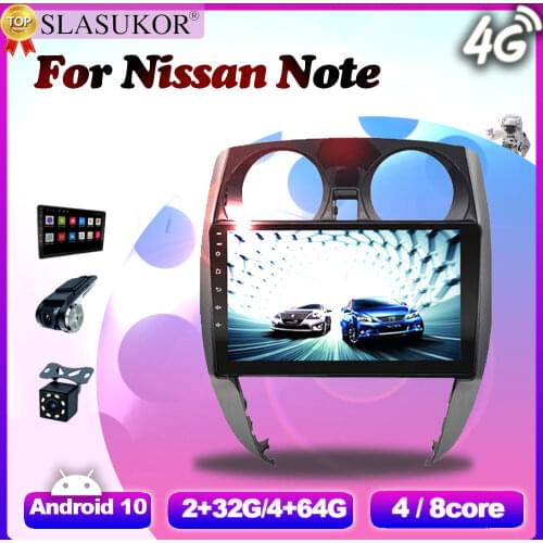 6G+128G Multimedia Navigation Android 10 GPS DVD Player For Nissan Note Octa Core Car Radio Stereo Head unit Video DSP NO 2din