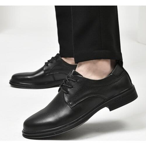2021 Men Leather Business Shoes Retro Comfortable High Quality Casual Shoes Men fashion Leather Dress Shoes Handmade Shoes