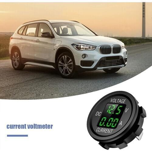 Small LED Digital Panel Voltmeter Ammeter Volt Current Meter Outdoor Personal Cars Decoration for Car Truck Decor