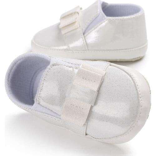 Newly Newborn Toddler Baby Girls Boys Summer Sequins Crib Shoes 3 Style 0-18M Solid Leather Slip-On Soft Casual Shoes