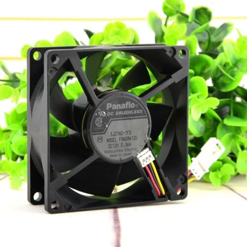 The original 8CM FOR Panasonic 8025 cooling fan 12V 0.36A FBA08A12U two-wire/three-wire