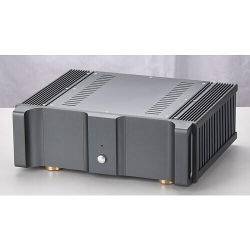 Size (mm) : W370 H120 D307 New Design E-360 CNC Full Aluminum Amplifier Chassis Post Amp Box DIY Enclosure Hifi Case
