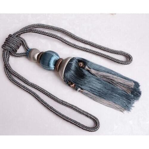 Gourd ball hanging ball classical European curtain hanging ball with tassel hanging ball living room bedroom curtain accessories