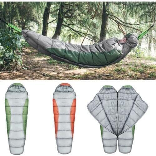 Camping Sleeping Bag Ultralight Hammock Hollow Cotton Outdoor Travel Hiking Sleeping Bag For Adult Backpacker Winter Autumn 2020