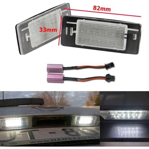 2pcs Error Free With Load Resistor LED License Number Plate Light For Vectra C Estate 2002-2008 VAUXHALL Caravan