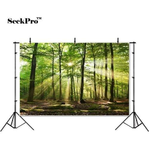 Thin vinyl forest sunny tree wild kids baby children photo Backgrounds Printed Professional indoor Photographic studio Backdrops
