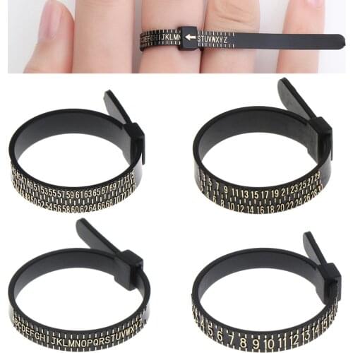 1/10pcs Bracelet/Ringsizer Measure UK/US/JP/EU Official Finger Measure Gauge Men and Womens Sizes A-Z Jewelry Accessory Tools