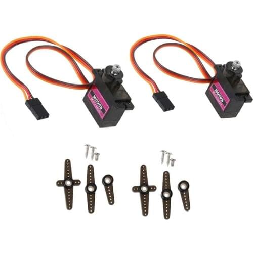 1/4pc Mg90s Micro Metal Gear 9g Servo For Rc Plane Helicopter Boat Car 360° Mg90s Rc Metal Gear Speed & Torque Micro Servo Best