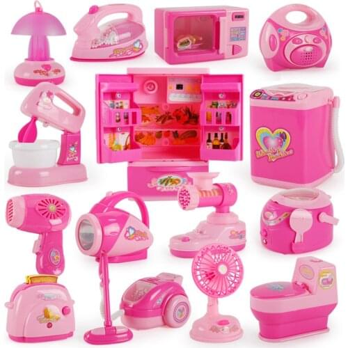 1PCS Mini Size Household Appliances Kitchen Toys Children Pretend Play Kitchen Accessories Toy Toaster Cooker Toys for Girls