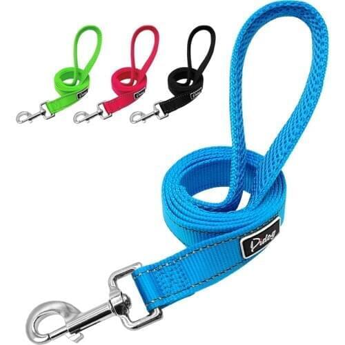 120cm Nylon Dog Leash Reflective Dog Lead Leash For Small Medium Dogs Walking Training Running Durable 4 Colors