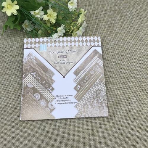 24 sheets 6"X6"The Best Of Yo Pattern Creative Scrapbooking paper pack handmade craft paper craft Background pad