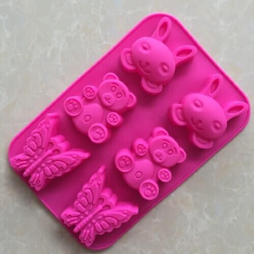 6 Even 3 Groups of Silicone Cake Mold with Different Shapes Aromatherapy Plaster Mold Xg731