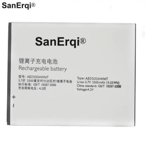 AB2500AWMT battery For philips S318 CTS318 cellphone AB2500AWMT for XENIUM smart Mobile 2500mAh Battery