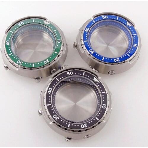 Watch Accessories Watch Case Fit NH35/NH36/SKX007/SBBN031 20ATM Waterproof Sapphire Crystal Ceramic bezel