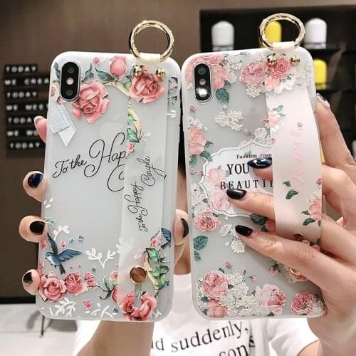 For iPhone X 6 6s 7 8 Plus XR XS MAX iPhone11 12 iPhone11Pro iPhone11Pro Max case Romantic rose pattern Soft TPU Case cover